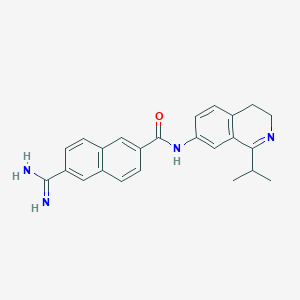 6-[N-(1-Isopropyl-3,4-dihydro-7-isoquinolinyl)carbamyl]-2-naphthalenecarboxamidine