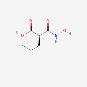 molecular formula C7H13NO4 B10760596 1-Hydroxyamine-2-isobutylmalonic acid 