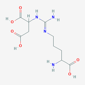 molecular formula C10H18N4O6 B10760630 Argininosuccinate CAS No. 92008-07-6