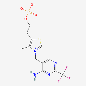 molecular formula C12H13F3N4O4PS- B10760635 Trifluoro-thiamin phosphate 