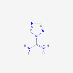 molecular formula C3H6N5+ B10760700 1,2,4-Triazole-carboxamidine 