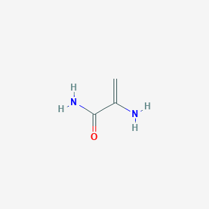 molecular formula C3H6N2O B10760708 2-Aminoprop-2-enamide 