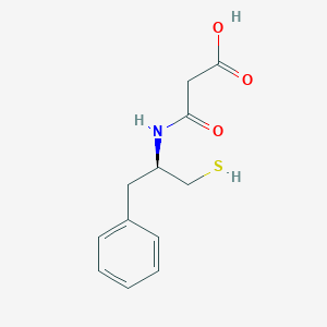 3-{[(1R)-1-Benzyl-2-sulfanylethyl]amino}-3-oxopropanoic acid