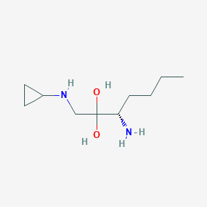 (3S)-3-Amino-1-(cyclopropylamino)heptane-2,2-diol