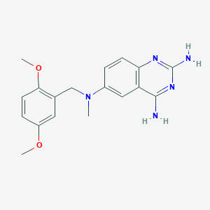 2,4-Diamino-6-[N-(2',5'-dimethoxybenzyl)-N-methylamino]quinazoline