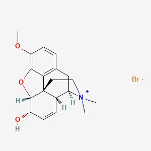 molecular formula C19H24BrNO3 B10761052 Codeine methylbromide CAS No. 125-27-9