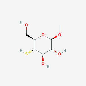 molecular formula C7H14O5S B10761112 O1-Methyl-4-deoxy-4-thio-beta-D-glucose 