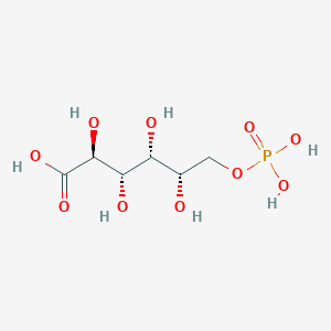 molecular formula C6H13O10P B10761117 (2S,3S,4R,5S)-2,3,4,5-tetrahydroxy-6-phosphonooxyhexanoic acid 