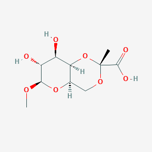 molecular formula C10H16O8 B10761125 Methyl 4,6-O-[(1R)-1-carboxyethylidene]-beta-D-galactopyranoside CAS No. 72698-47-6