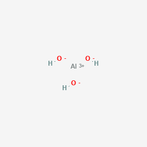 molecular formula AlH3O3<br>Al(OH)3<br>AlH3O3 B10761196 Aluminum Hydroxide CAS No. 8064-00-4