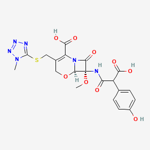 molecular formula C20H20N6O9S B10761218 Latamoxef CAS No. 79120-38-0