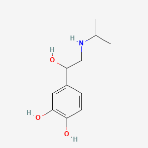 molecular formula C11H17NO3 B10761369 Isoproterenol CAS No. 114-45-4