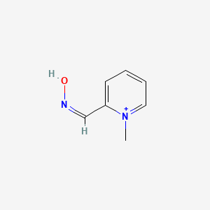 molecular formula C7H9N2O+ B10761600 Pralidoxime cation, (Z)- CAS No. 45765-69-3