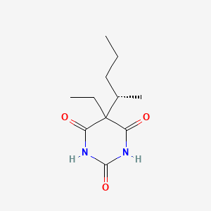 molecular formula C11H18N2O3 B10761621 2,4,6(1H,3H,5H)-pyrimidinetrione, 5-ethyl-5-(1-methylbutyl)-, (S)- CAS No. 5767-32-8