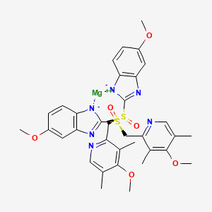 molecular formula C34H36MgN6O6S2 B10761632 Omeprazole-magnesium 