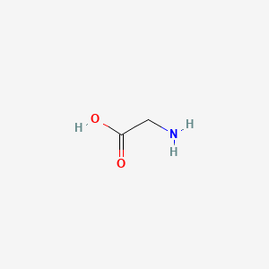 molecular formula C2H5NO2 B10761703 Glycine CAS No. 18875-39-3