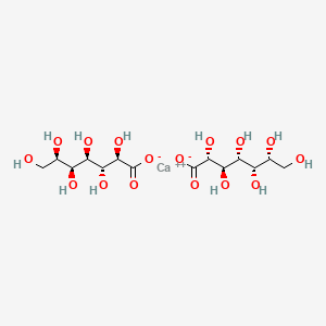 molecular formula C14H26CaO16 B10761708 calcium;(2R,3R,4R,5S,6R)-2,3,4,5,6,7-hexahydroxyheptanoate 