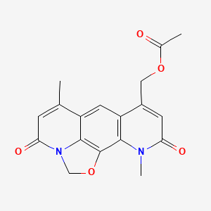 molecular formula C18H16N2O5 B10761940 Nybomycin acetate CAS No. 35982-88-8