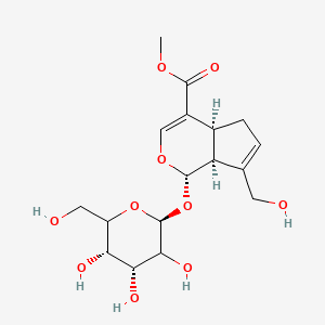 methyl (1S,4aS,7aS)-7-(hydroxymethyl)-1-[(2S,4R,5S)-3,4,5-trihydroxy-6-(hydroxymethyl)oxan-2-yl]oxy-1,4a,5,7a-tetrahydrocyclopenta[c]pyran-4-carboxylate