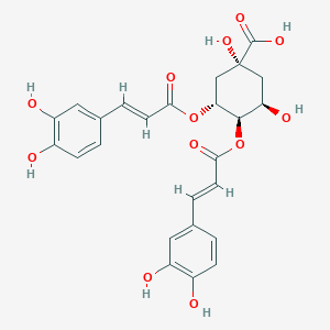 (1R,3R,4R,5R)-3,4-bis[[(E)-3-(3,4-dihydroxyphenyl)prop-2-enoyl]oxy]-1,5-dihydroxycyclohexane-1-carboxylic acid