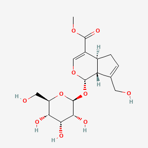 methyl (1S,4aS,7aR)-7-(hydroxymethyl)-1-[(2S,3R,4R,5S,6R)-3,4,5-trihydroxy-6-(hydroxymethyl)oxan-2-yl]oxy-1,4a,5,7a-tetrahydrocyclopenta[c]pyran-4-carboxylate