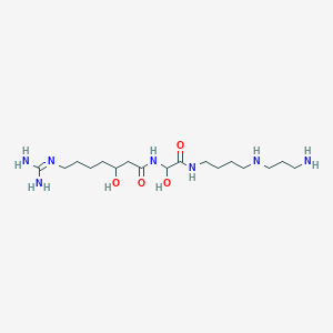 N-[2-[4-(3-aminopropylamino)butylamino]-1-hydroxy-2-oxoethyl]-7-(diaminomethylideneamino)-3-hydroxyheptanamide