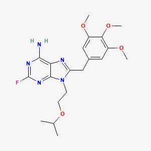 2-Fluoro-9-(2-isopropoxyethyl)-8-(3,4,5-trimethoxybenzyl)-9H-purin-6-amine