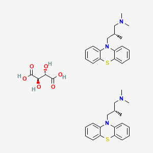 (2R,3S)-2,3-dihydroxybutanedioic acid;(2S)-N,N,2-trimethyl-3-phenothiazin-10-ylpropan-1-amine