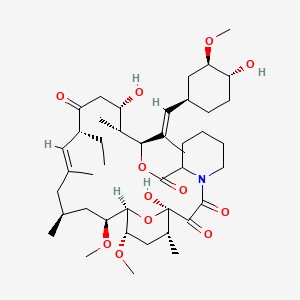 [(4Z,6R,7R,8S,10E,12E,14E,16R)-6-hydroxy-16-methoxy-5,7-dimethyl-18,22,24-trioxo-19-azabicyclo[18.3.1]tetracosa-1(23),4,10,12,14,20-hexaen-8-yl] (2R)-2-(cyclohexanecarbonylamino)propanoate