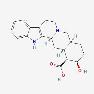 molecular formula C20H24N2O3 B10762678 Acido yohimbico 