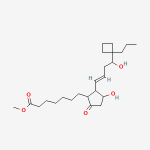 methyl 7-[3-hydroxy-2-[(E)-4-hydroxy-4-(1-propylcyclobutyl)but-1-enyl]-5-oxocyclopentyl]heptanoate