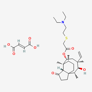 (E)-but-2-enedioic acid;[(2R,3S,4S,6R,7S,8S,14R)-4-ethenyl-3-hydroxy-2,4,7,14-tetramethyl-9-oxo-6-tricyclo[5.4.3.01,8]tetradecanyl] 2-[2-(diethylamino)ethylsulfanyl]acetate