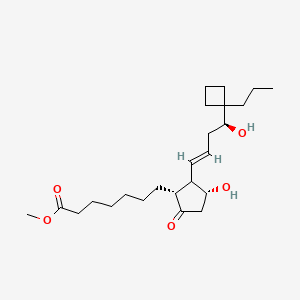 7-{(1R,3R)-3-Hydroxy-2-[(E)-(S)-4-hydroxy-4-(1-propyl-cyclobutyl)-but-1-enyl]-5-oxo-cyclopentyl}-heptanoic acid methyl ester