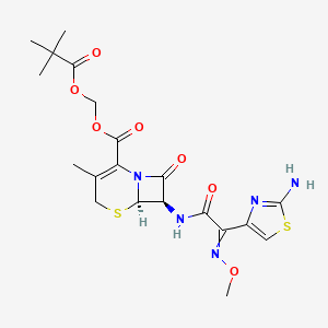 7-(2 (2-Aminothiazol-4-yl)-2-(methoxyimino)acetamido)-3-desacetoxyceph-3-em-4-carboxylic acid pivaloyloxymethyl ester