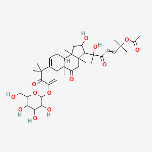 molecular formula C38H54O13 B10763072 2-(Hexopyranosyloxy)-16,20-dihydroxy-9,10,14-trimethyl-1,11,22-trioxo-4,9-cyclo-9,10-secocholesta-2,5,23-trien-25-yl acetate 