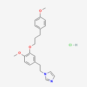 1-[2-[4-methoxy-3-[3-(4-methoxyphenyl)propoxy]phenyl]ethyl]imidazole;hydrochloride