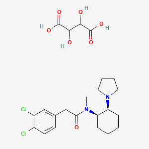 (-)-(1S,2R)-cis-3,4-Dichloro-N-methyl-N-[2-(1-pyrrolidinyl)cyclohexyl]benzeneacetamide tartrate