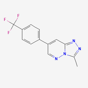 3-Methyl-6-(3-[trifluoromethyl]phenyl)-1,2,4-triazolo[4,3-b]pyridazine