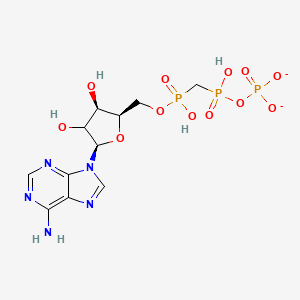 [[[(2R,3R,5R)-5-(6-aminopurin-9-yl)-3,4-dihydroxyoxolan-2-yl]methoxy-hydroxyphosphoryl]methyl-hydroxyphosphoryl] phosphate