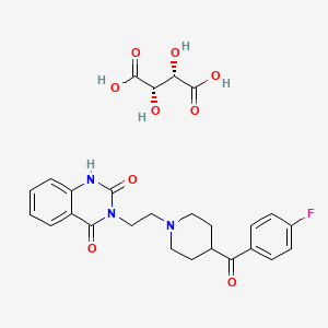 (2S,3S)-2,3-dihydroxybutanedioic acid;3-[2-[4-(4-fluorobenzoyl)piperidin-1-yl]ethyl]-1H-quinazoline-2,4-dione