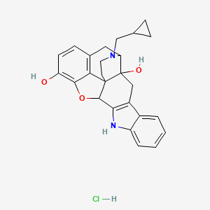 22-(cyclopropylmethyl)-14-oxa-11,22-diazaheptacyclo[13.9.1.01,13.02,21.04,12.05,10.019,25]pentacosa-4(12),5,7,9,15,17,19(25)-heptaene-2,16-diol;hydrochloride