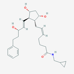 molecular formula C27H39NO4 B107635 17-fenil trinor Prostaglandina F2α|Amida de ciclopropil metilo CAS No. 1138395-10-4