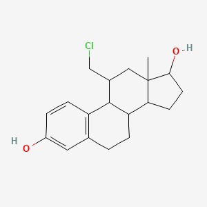 11-(Chloromethyl)-13-methyl-6,7,8,9,11,12,14,15,16,17-decahydrocyclopenta[a]phenanthrene-3,17-diol