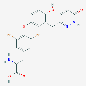 3,5-Dibromo-3'[(6-oxo-1,6-dihydropyridazin-3-yl)methyl]-DL-thyronine