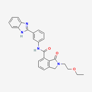 N-[3-(1H-benzimidazol-2-yl)phenyl]-2-(2-ethoxyethyl)-3-oxo-1H-isoindole-4-carboxamide