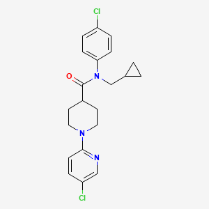 N-(4-chlorophenyl)-1-(5-chloropyridin-2-yl)-N-(cyclopropylmethyl)piperidine-4-carboxamide