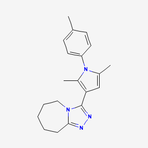 3-[2,5-dimethyl-1-(4-methylphenyl)pyrrol-3-yl]-6,7,8,9-tetrahydro-5H-[1,2,4]triazolo[4,3-a]azepine