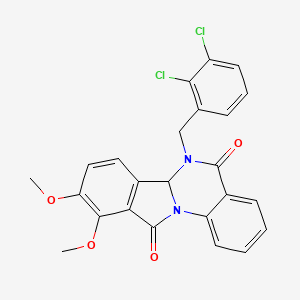 6-(2,3-Dichlorobenzyl)-9,10-dimethoxy-6,6a-dihydroisoindolo[2,1-a]quinazoline-5,11-dione