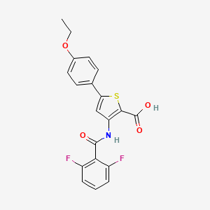 3-[(2,6-Difluorobenzoyl)amino]-5-(4-ethoxyphenyl)thiophene-2-carboxylic acid