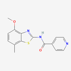 N-(4-methoxy-7-methylbenzo[d]thiazol-2-yl)isonicotinamide